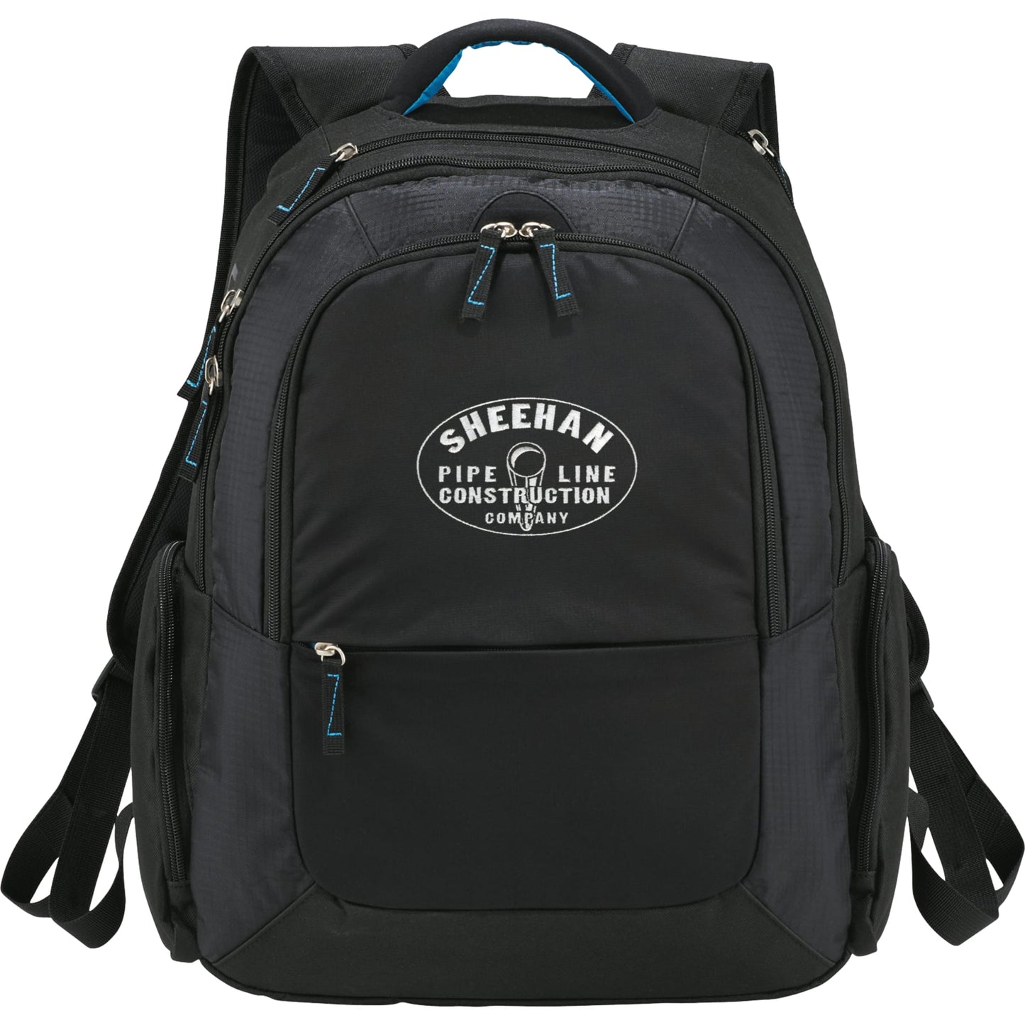 Front View of Black Zoom DayTripper 15" Computer Backpack