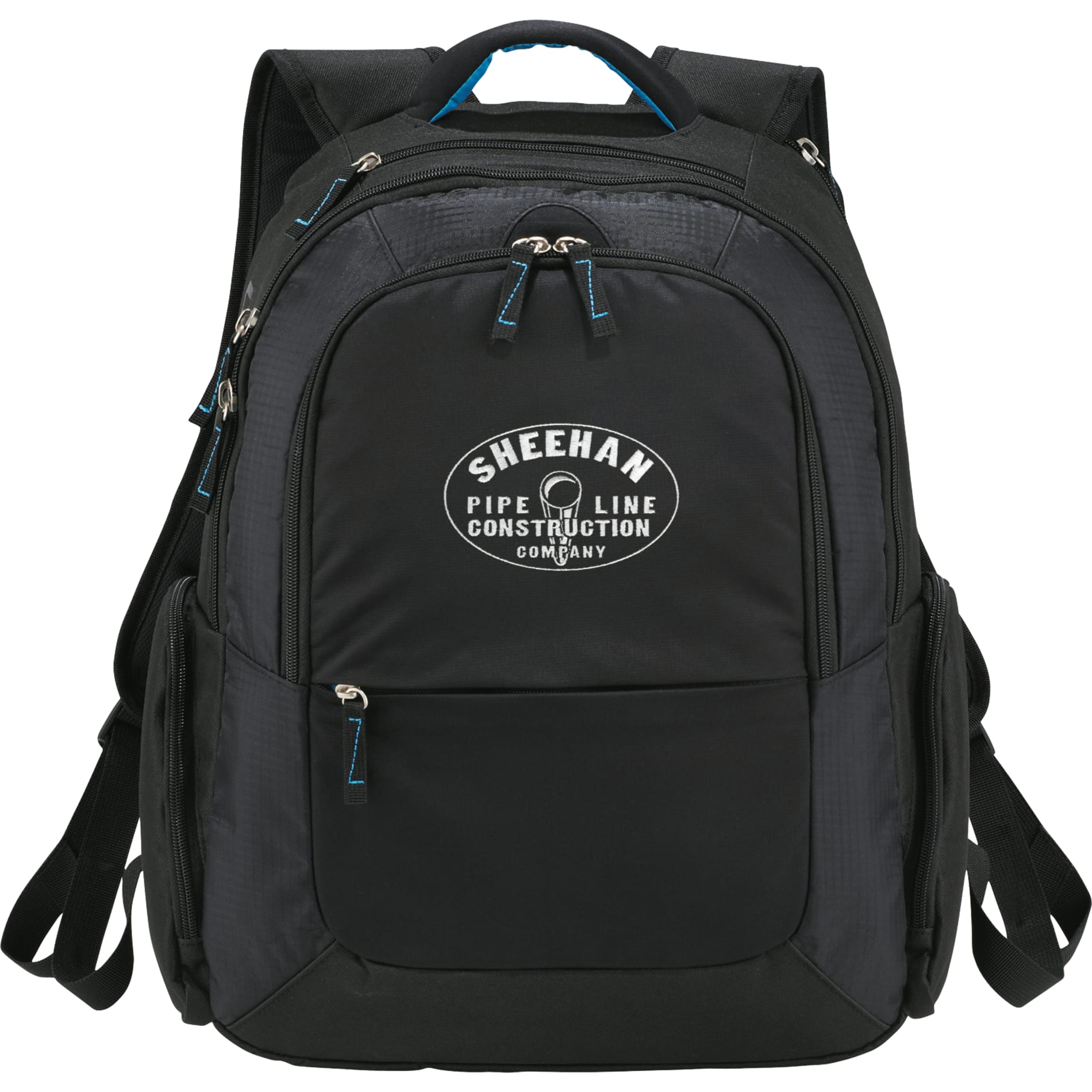 Front View of Black Zoom DayTripper 15" Computer Backpack