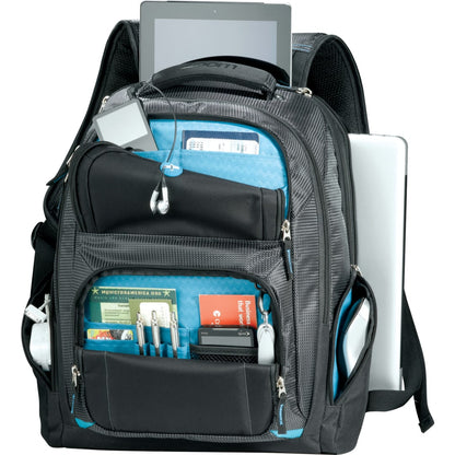 Front View of Black Zoom TSA 15" Computer Backpack