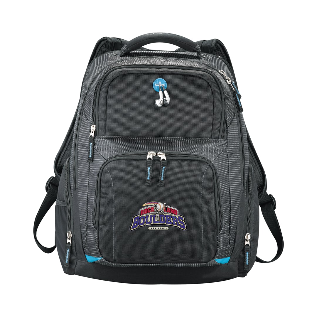 Front View of Black Zoom TSA 15" Computer Backpack