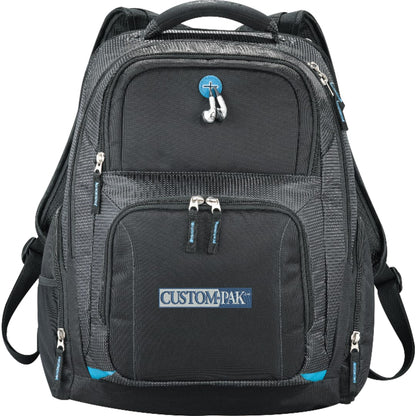 Front View of Black Zoom TSA 15" Computer Backpack