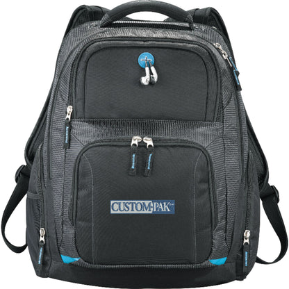 Front View of Black Zoom TSA 15" Computer Backpack