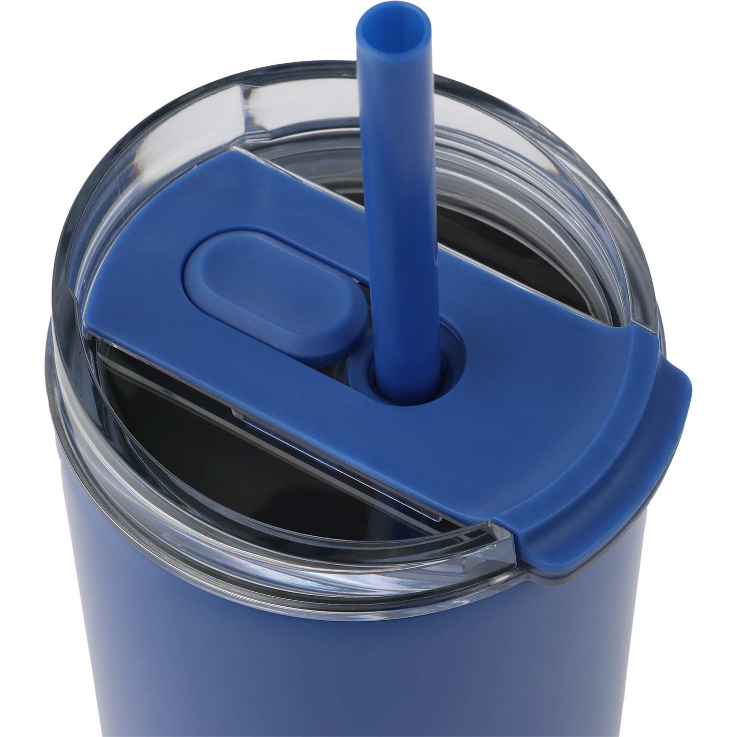 Front View of Blue Auxo 24oz Double Wall Vacuum Insulated Tumbler plain