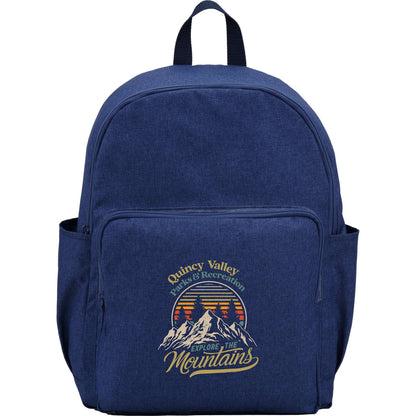 Front View of Blue Baye Recycled 15" Laptop Backpack