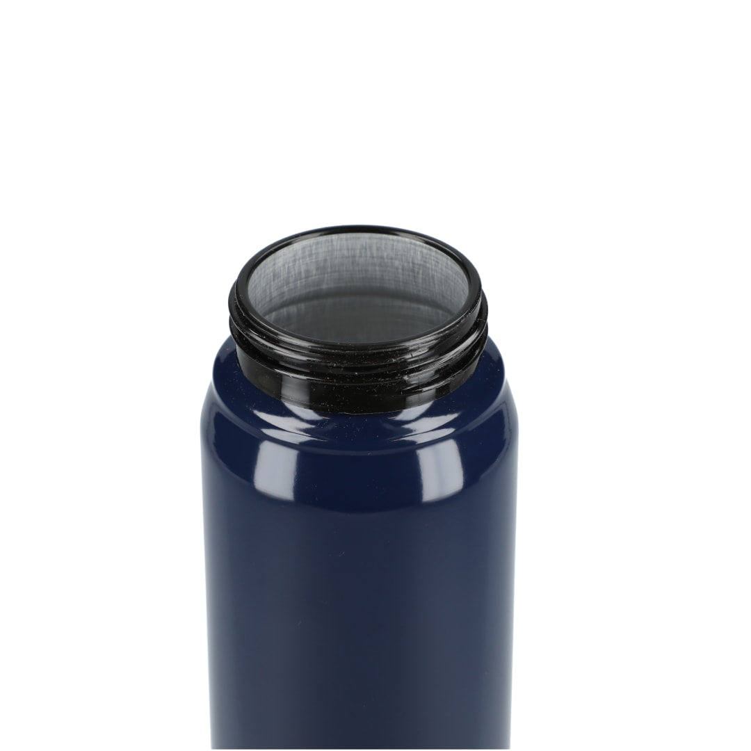 Front View of Blue Billy 26oz ECO Aluminum Bottle w/ FSC® Bamboo Lid