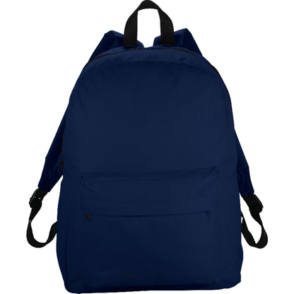 Front View of Blue Breckenridge Classic Backpack plain