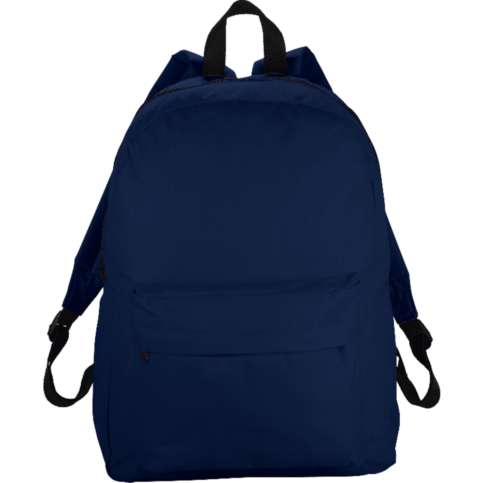 Front View of Blue Breckenridge Classic Backpack plain