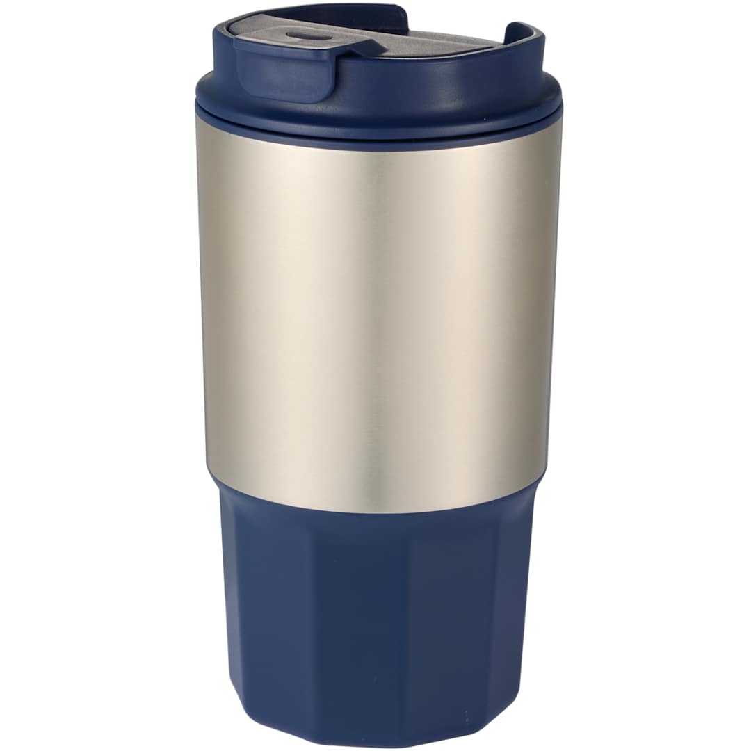 Front View of Blue Brit Eco-Friendly Tumbler 15oz plain