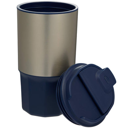 Front View of Blue Brit Eco-Friendly Tumbler 15oz plain