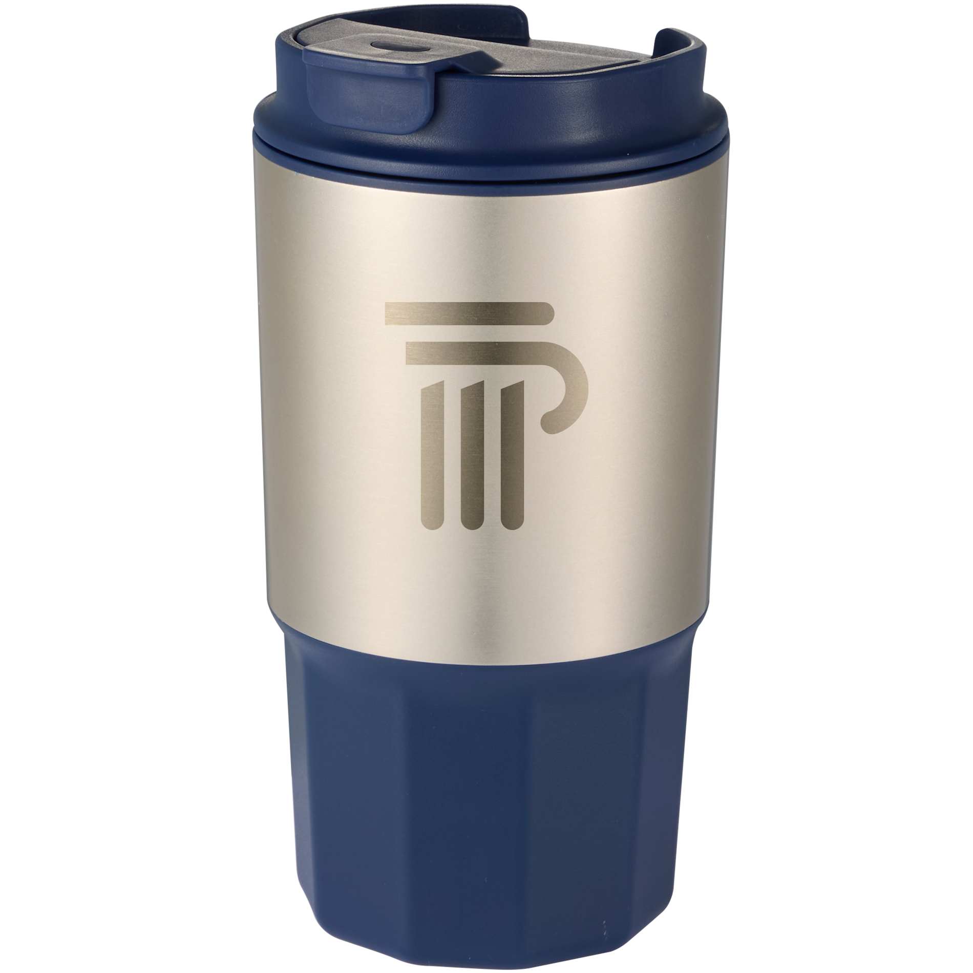 Front View of Blue Brit Eco-Friendly Tumbler 15oz