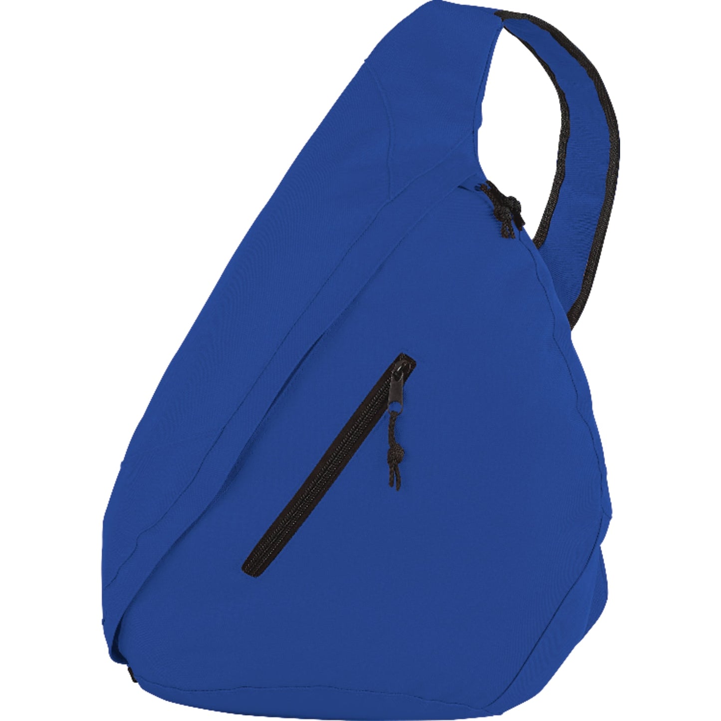 Front View of Blue Brooklyn Deluxe Sling Backpack plain
