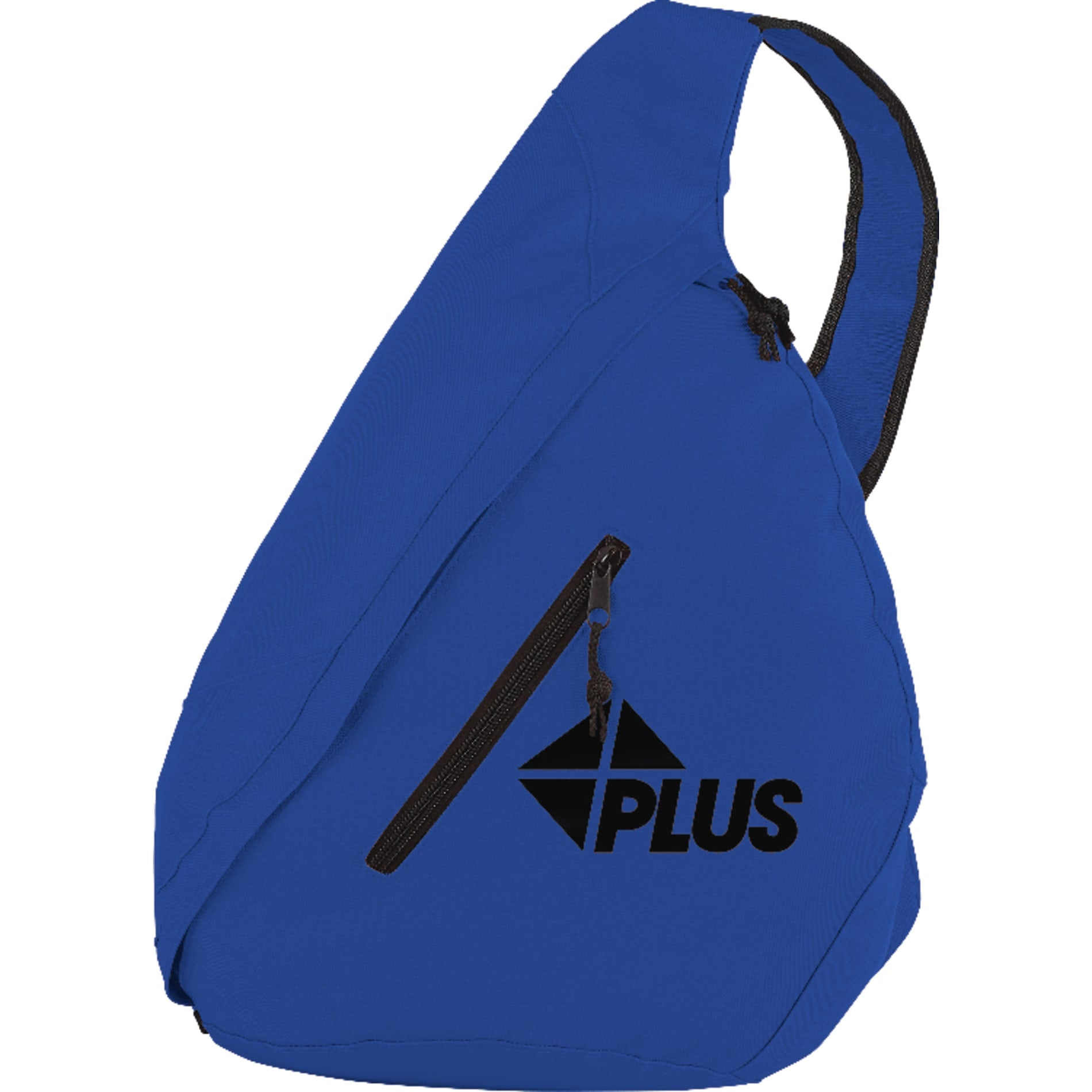 Front View of Blue Brooklyn Deluxe Sling Backpack