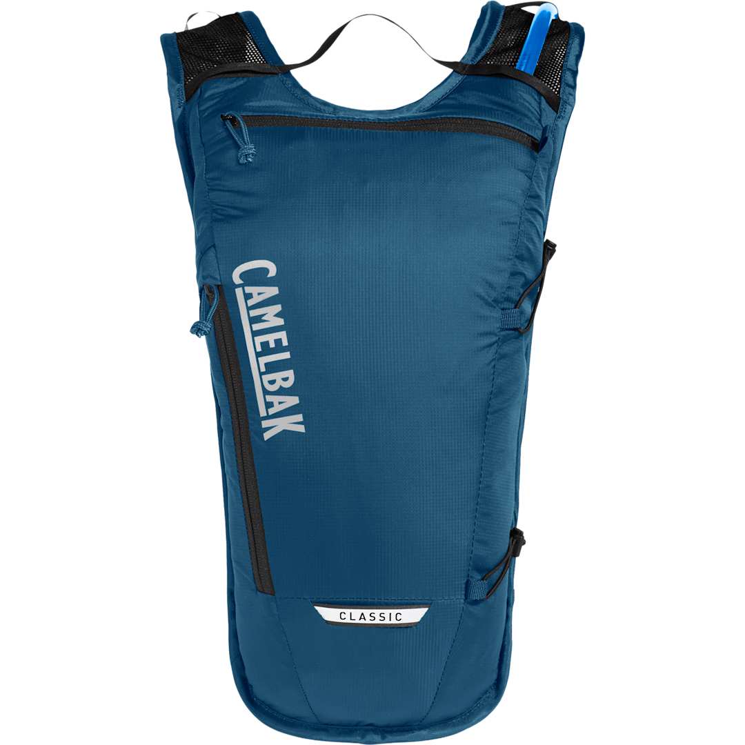 Front View of Blue Camelbak Classic Light 70 oz Pack plain