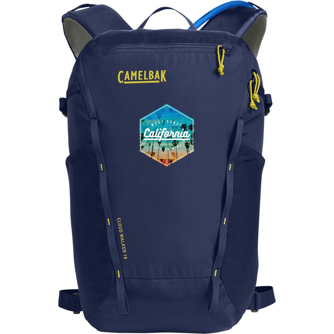 Front View of Blue Camelbak Cloudwalker 18 Hydration Pack