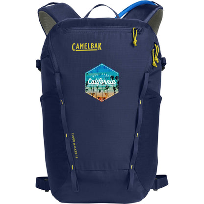 Front View of Blue Camelbak Cloudwalker 18 Hydration Pack