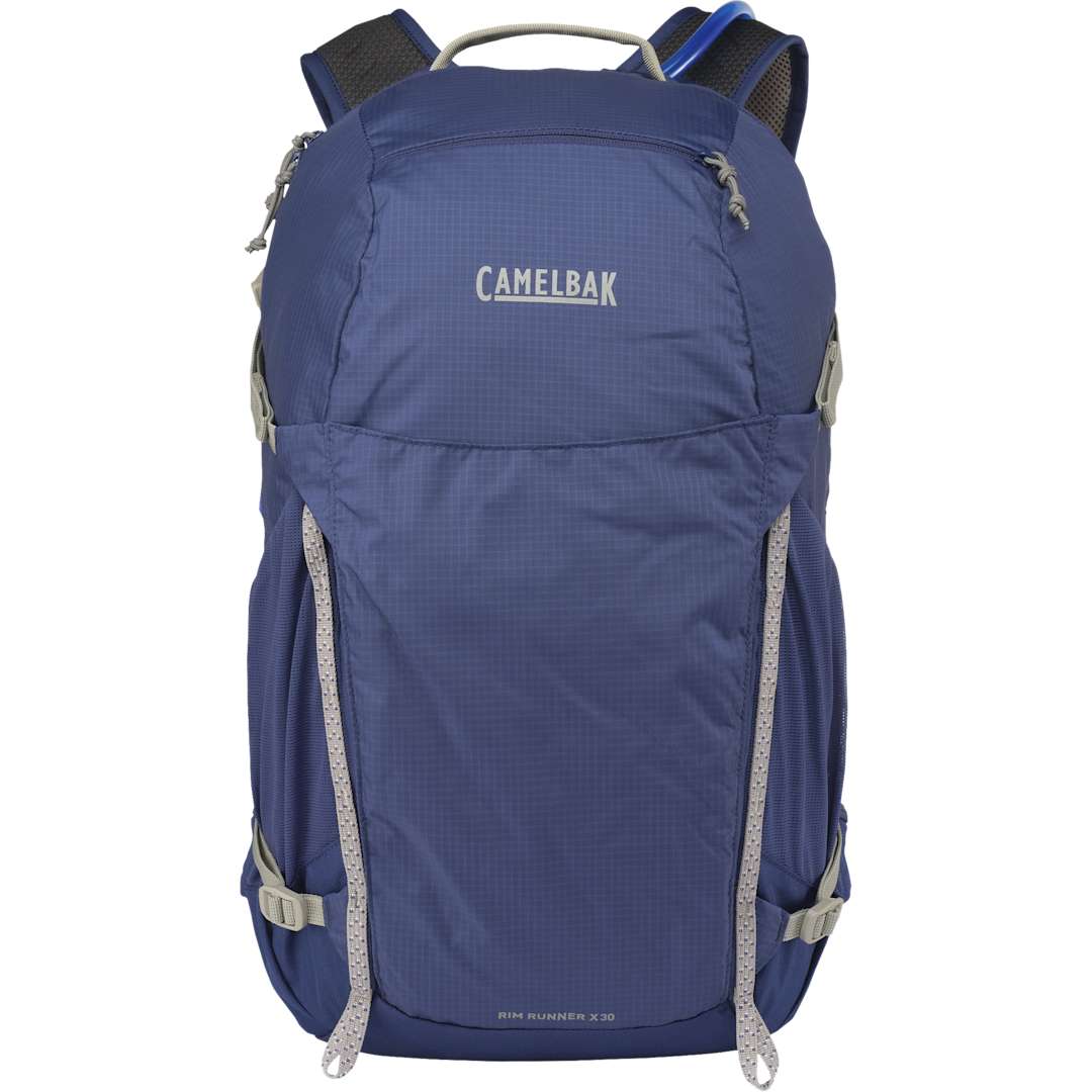 Front View of Blue Camelbak Rim Runner x30 Hydration Pack plain