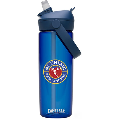 Front View of Blue CamelBak Thrive Flip Straw 20oz Bottle Tritan Rene