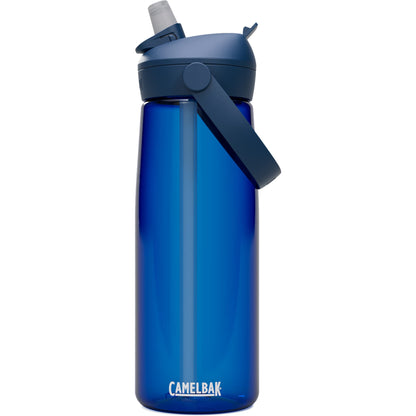 Front View of Blue CamelBak Thrive Flip Straw 25oz Bottle Tritan Rene plain