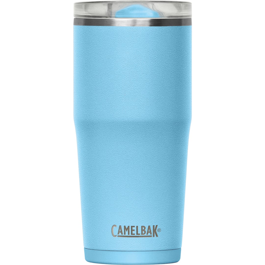 Front View of Blue Camelbak Thrive Leakproof Tumbler 20oz plain