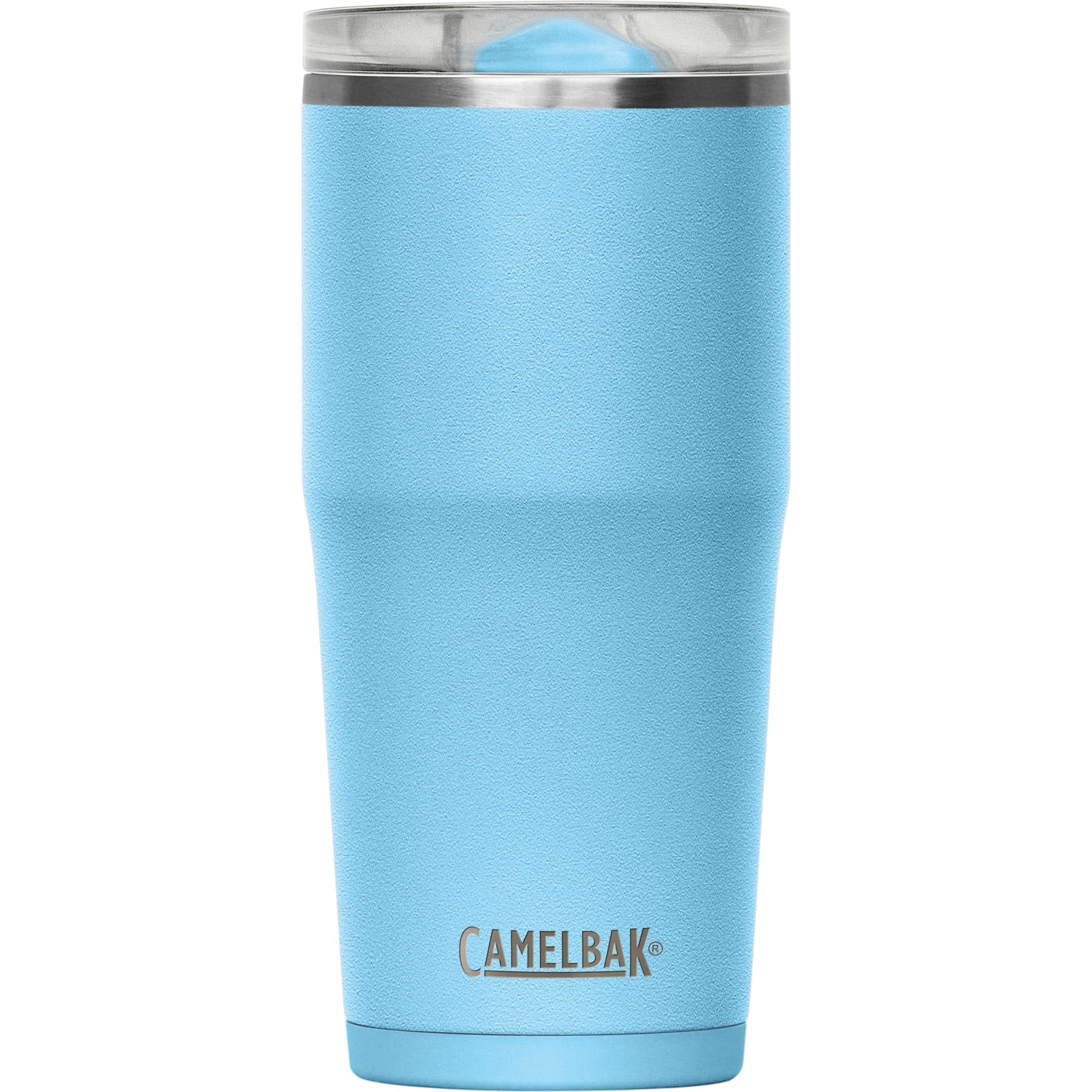 Front View of Blue Camelbak Thrive Leakproof Tumbler 20oz plain