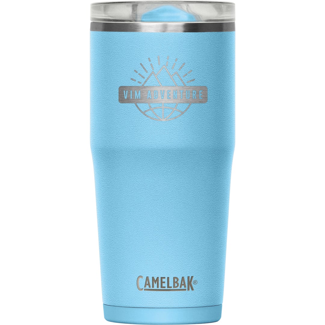Front View of Blue Camelbak Thrive Leakproof Tumbler 20oz