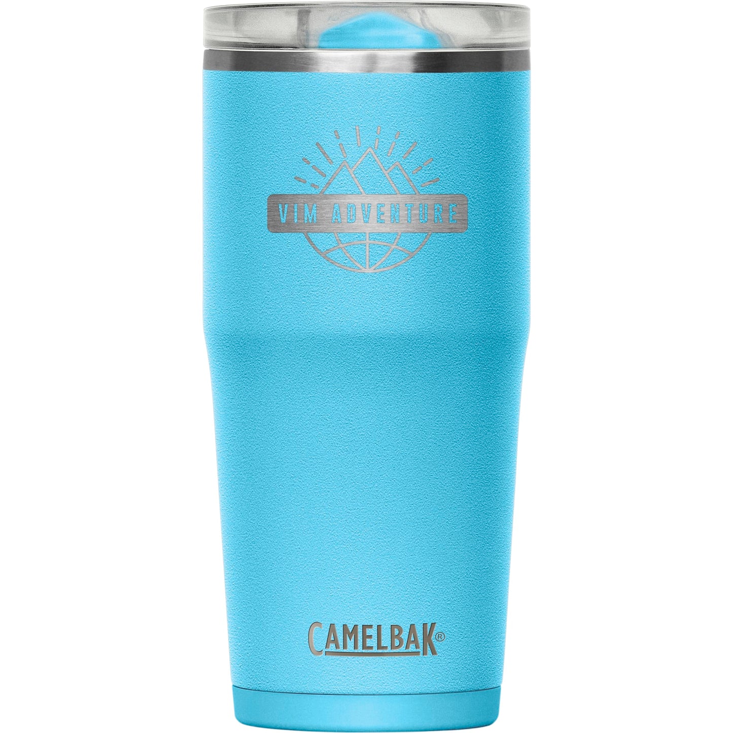 Front View of Blue Camelbak Thrive Leakproof Tumbler 20oz