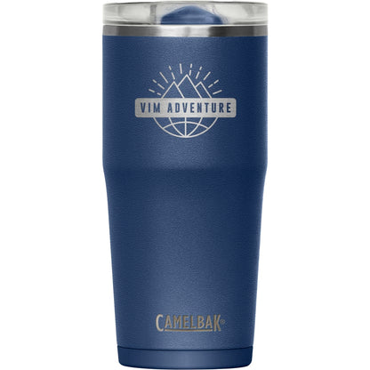 Front View of Blue Camelbak Thrive Leakproof Tumbler 20oz