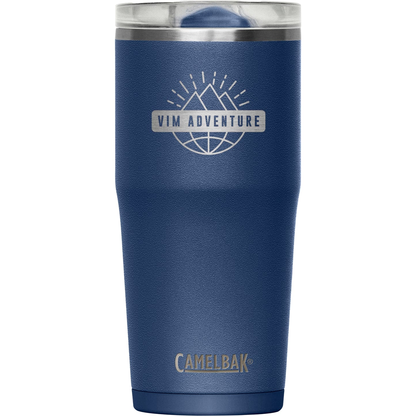 Front View of Blue Camelbak Thrive Leakproof Tumbler 20oz