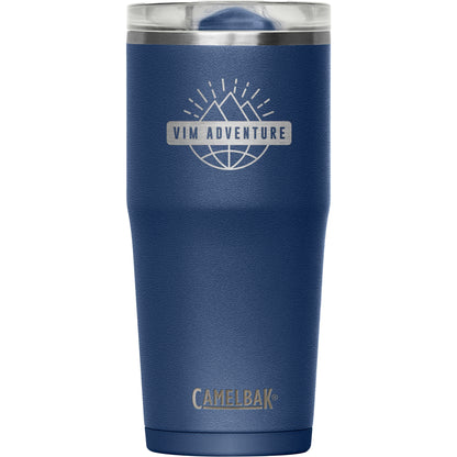 Front View of Blue Camelbak Thrive Leakproof Tumbler 20oz
