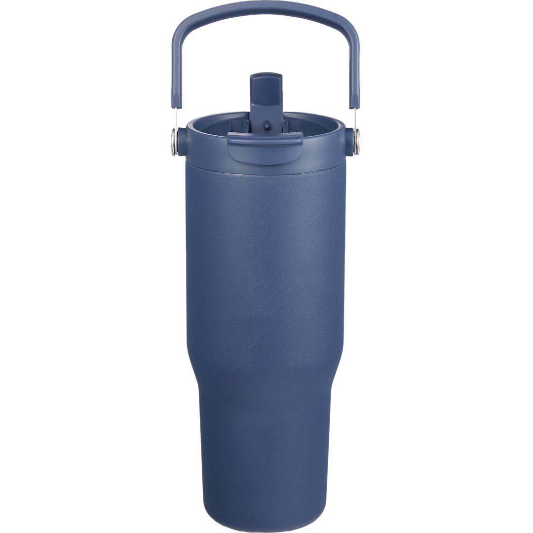 Front View of Blue Carnival Recycled Sip Or Swig Tumbler 30oz plain