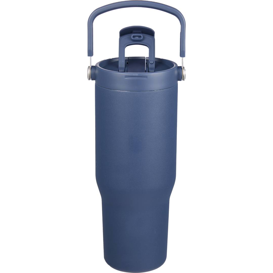 Front View of Blue Carnival Recycled Sip Or Swig Tumbler 30oz plain