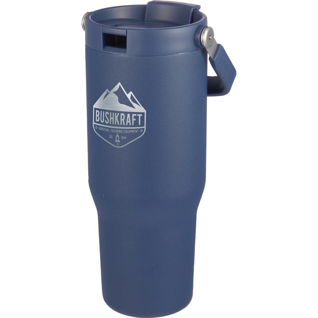 Front View of Blue Carnival Recycled Sip Or Swig Tumbler 30oz