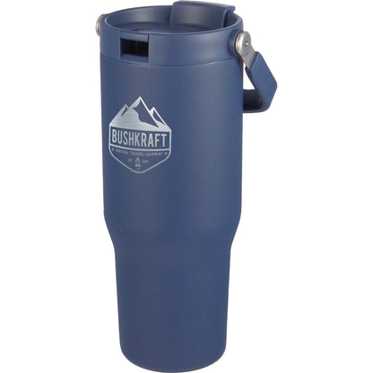 Front View of Blue Carnival Recycled Sip Or Swig Tumbler 30oz
