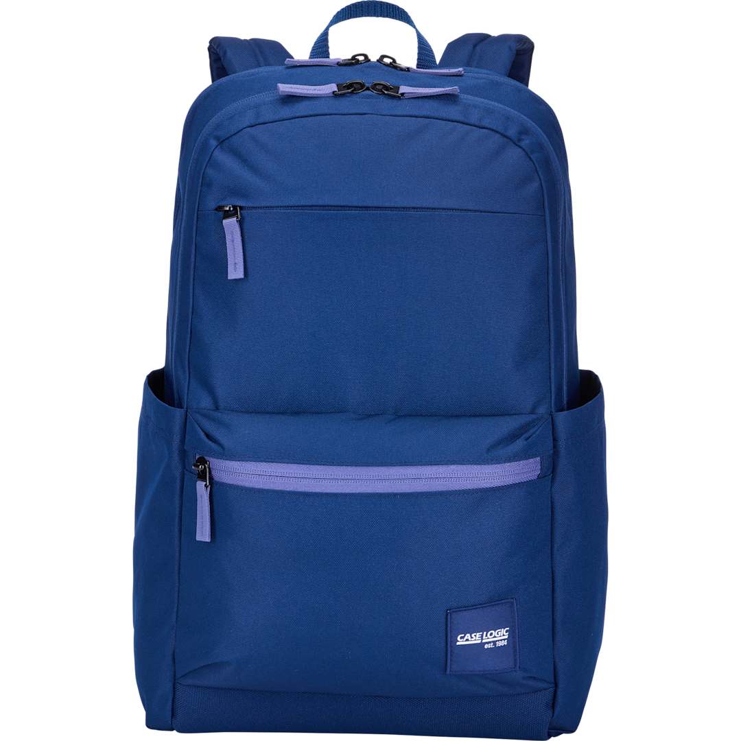 Front View of Blue Case Logic Uplink Backpack plain