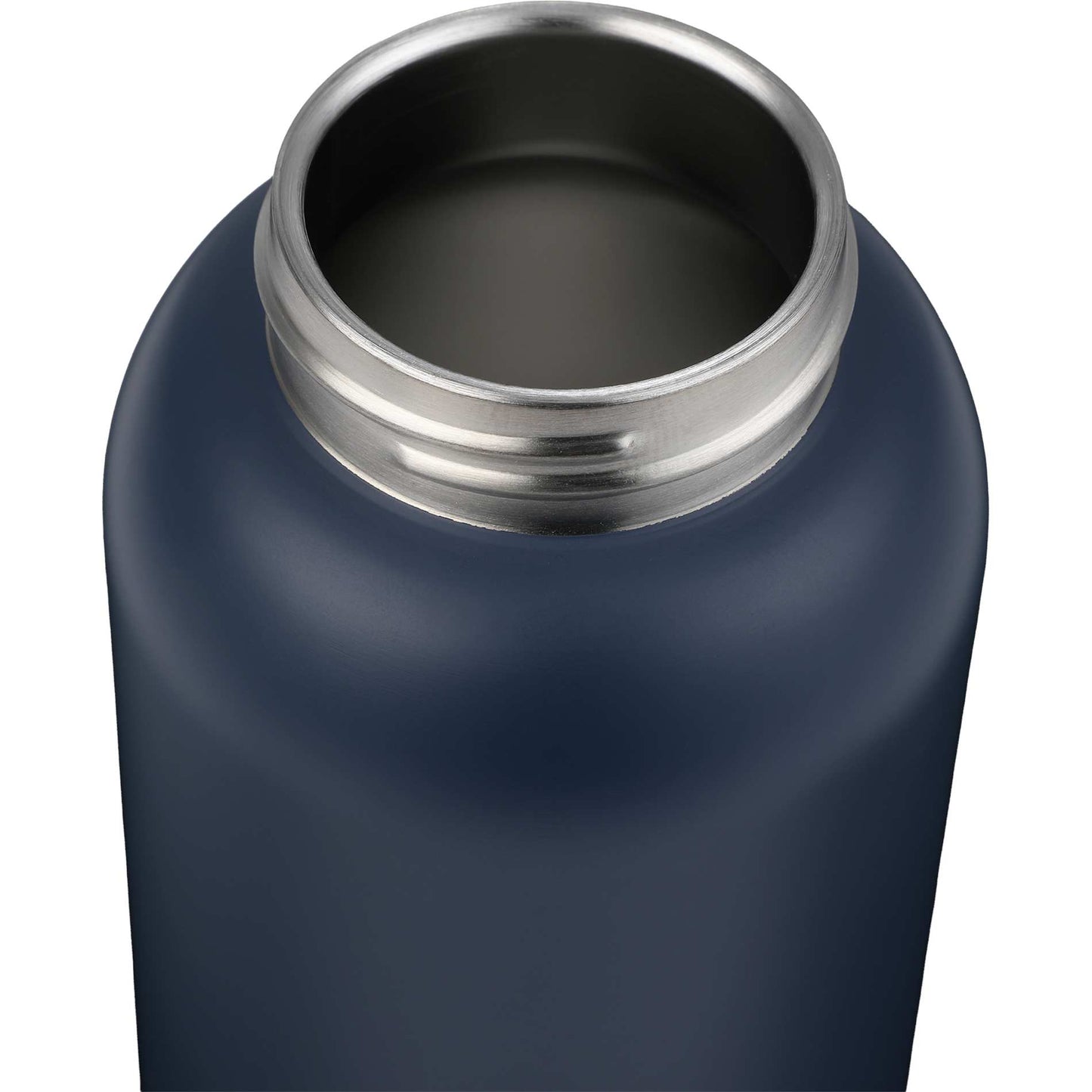Front View of Blue Clio Straw Lid Vacuum Bottle 22oz