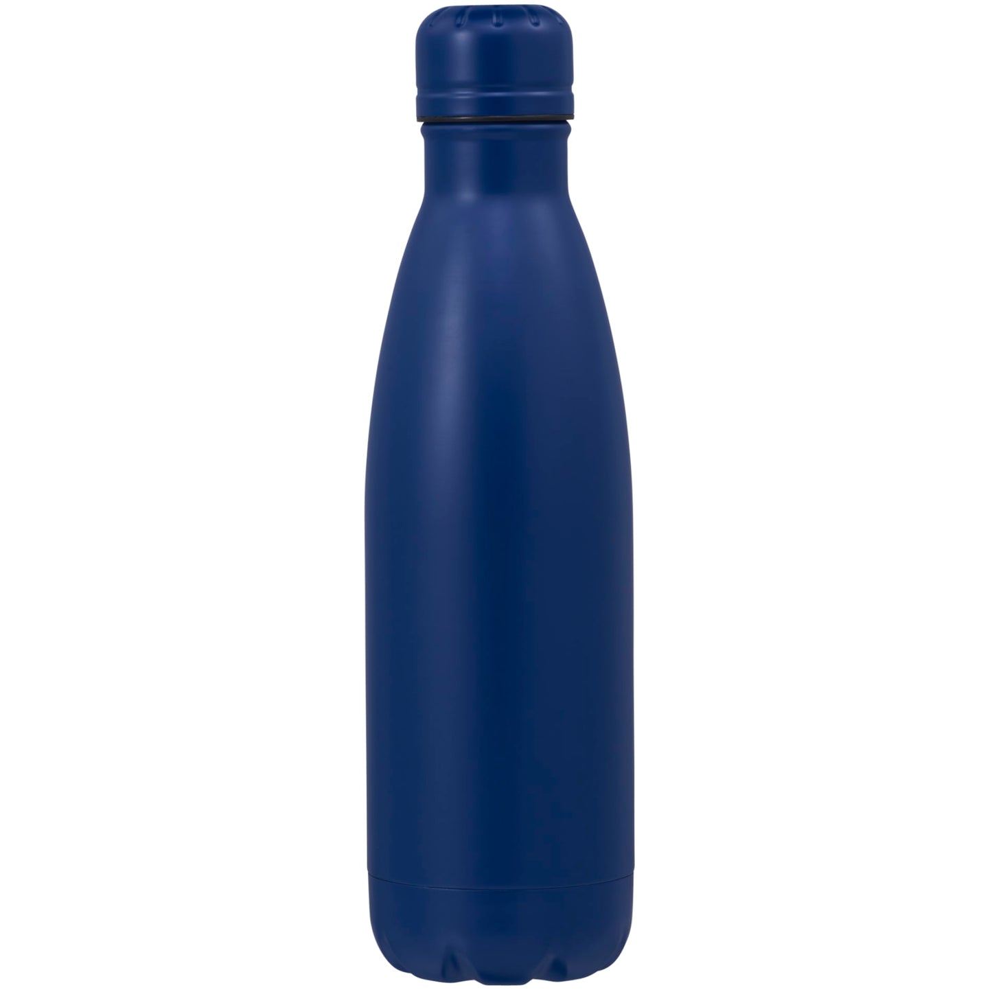 Front View of Blue Copper Vacuum Insulated Bottle 17oz plain