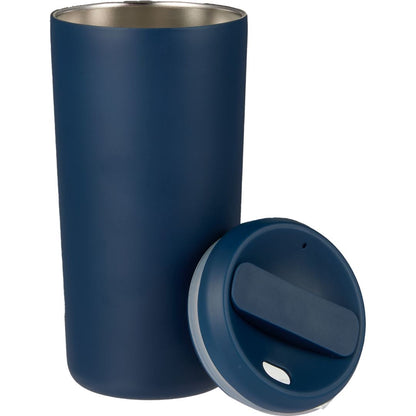 Front View of Blue Drake Eco-Friendly Vacuum Insulated  Tumbler 16oz plain