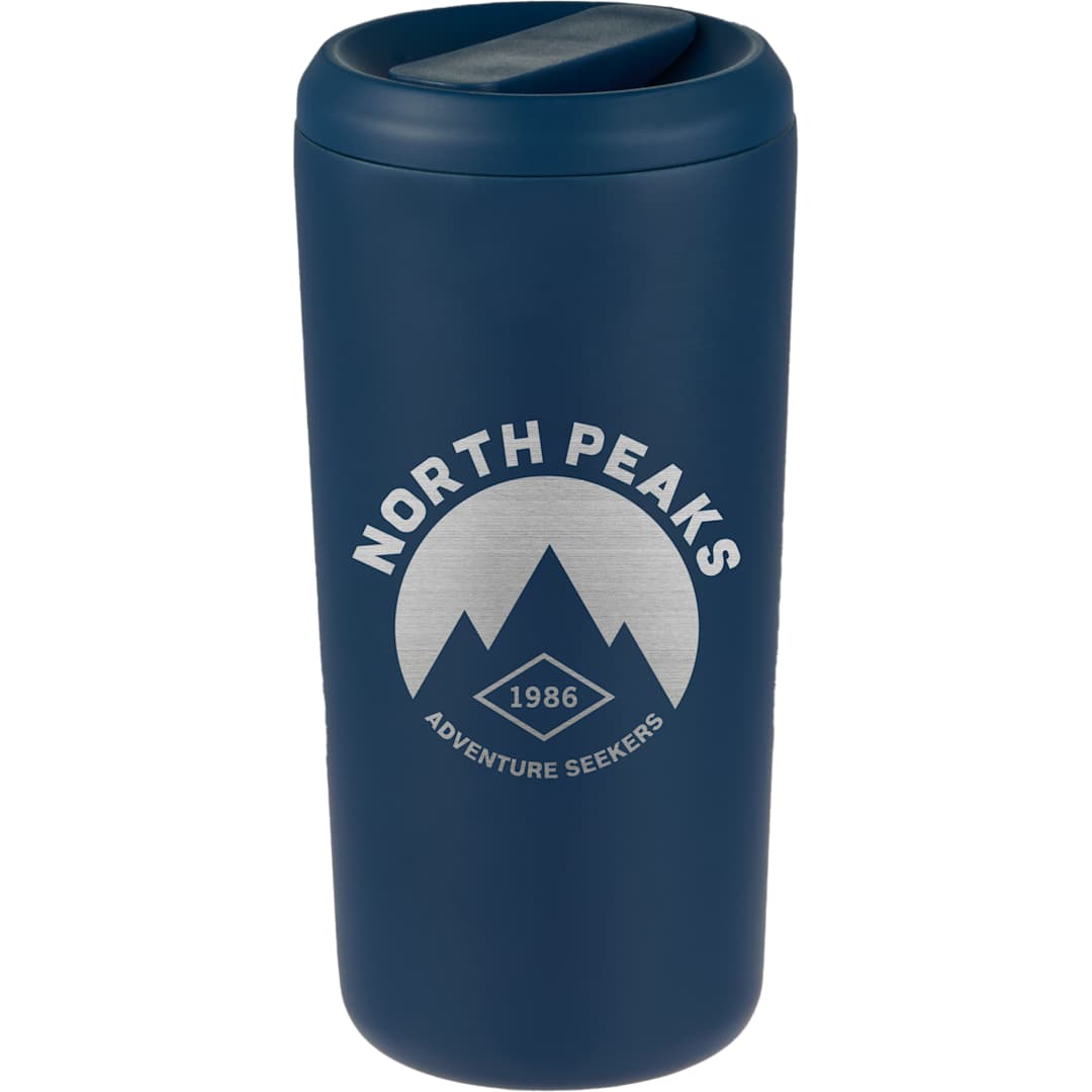 Front View of Blue Drake Eco-Friendly Vacuum Insulated  Tumbler 16oz