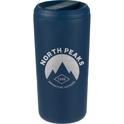 Front View of Blue Drake Eco-Friendly Vacuum Insulated  Tumbler 16oz