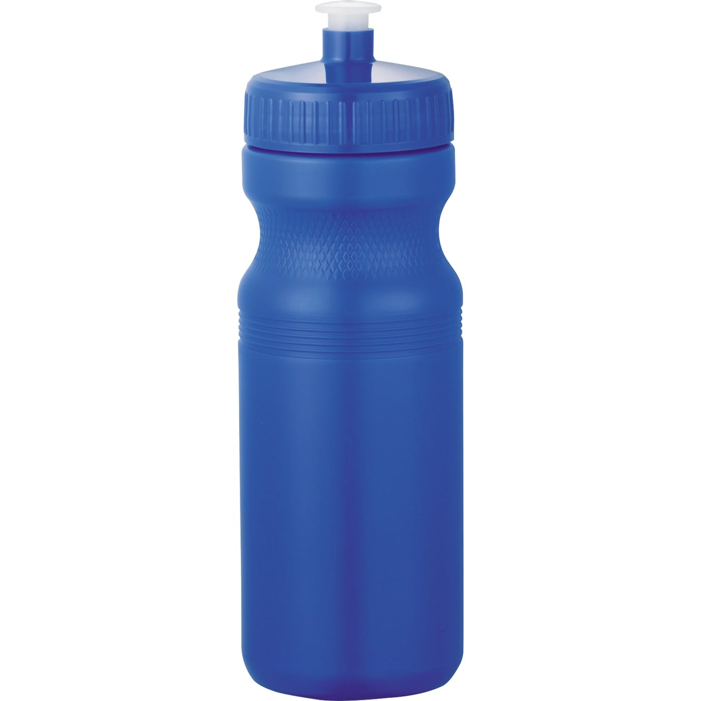 Front View of Blue Easy Squeezy Spirit 24oz Sports Bottle plain