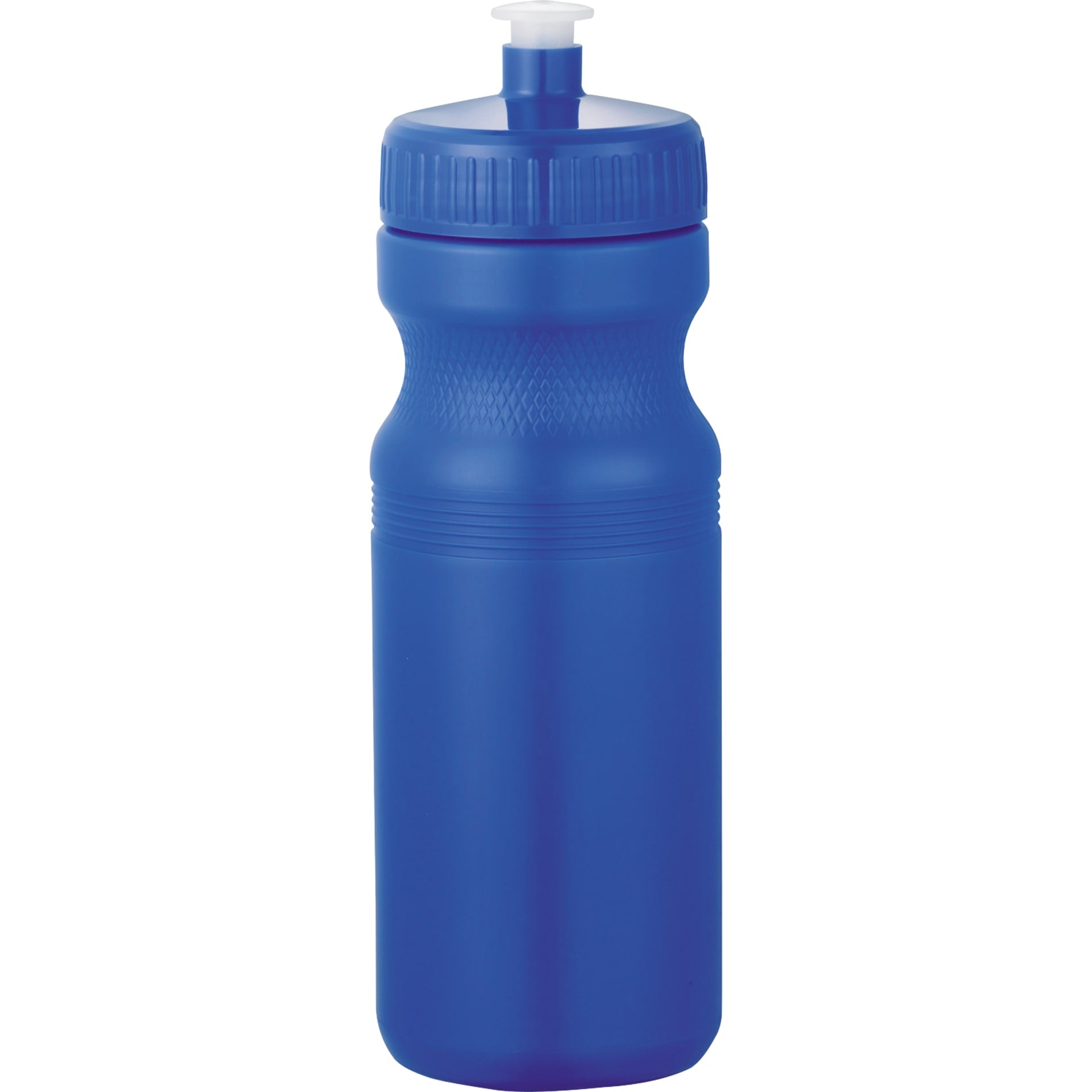Front View of Blue Easy Squeezy Spirit 24oz Sports Bottle plain