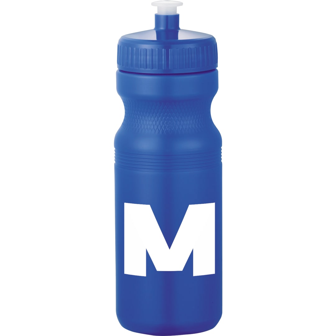Front View of Blue Easy Squeezy Spirit 24oz Sports Bottle