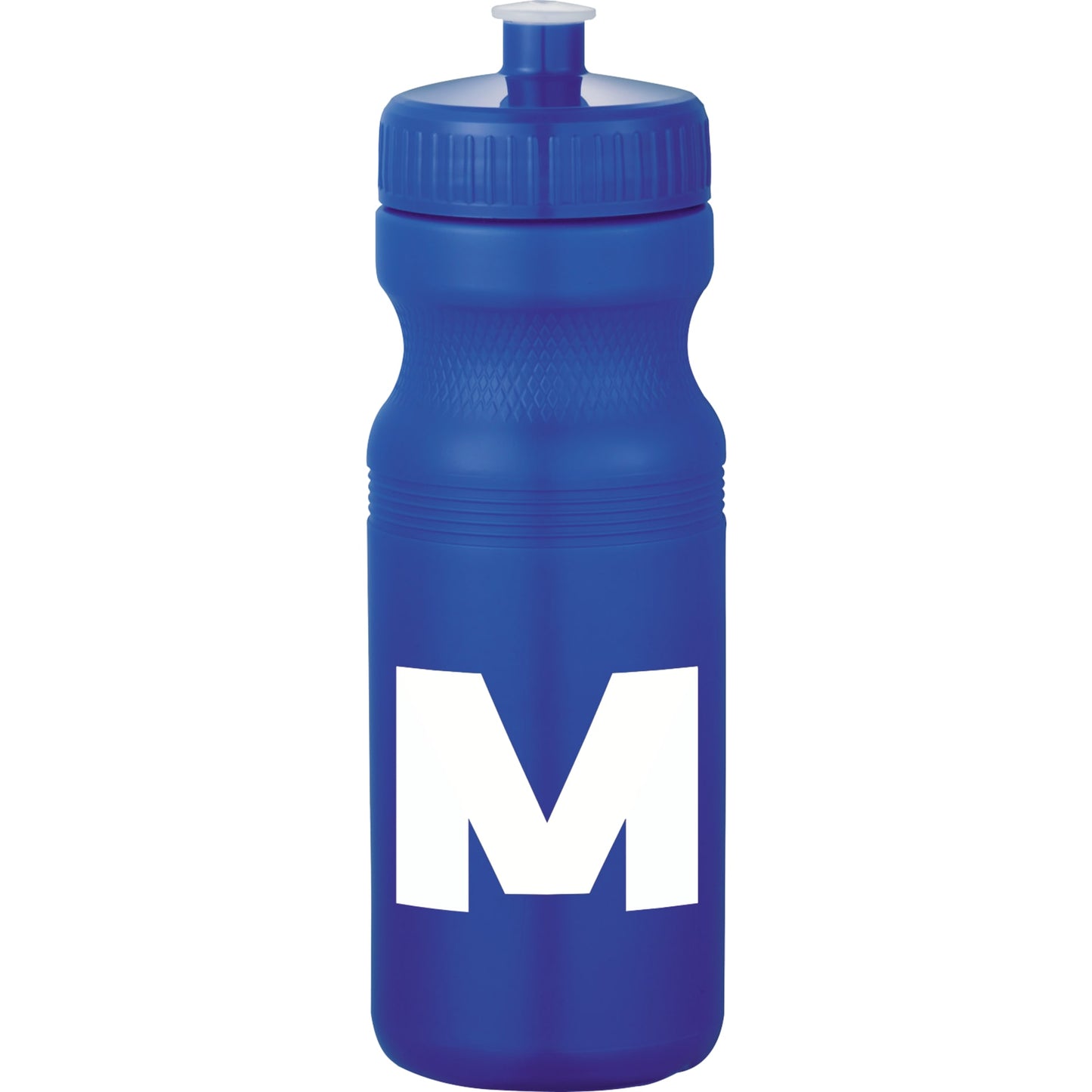 Front View of Blue Easy Squeezy Spirit 24oz Sports Bottle
