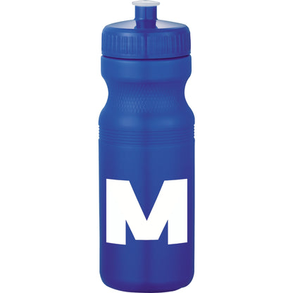 Front View of Blue Easy Squeezy Spirit 24oz Sports Bottle