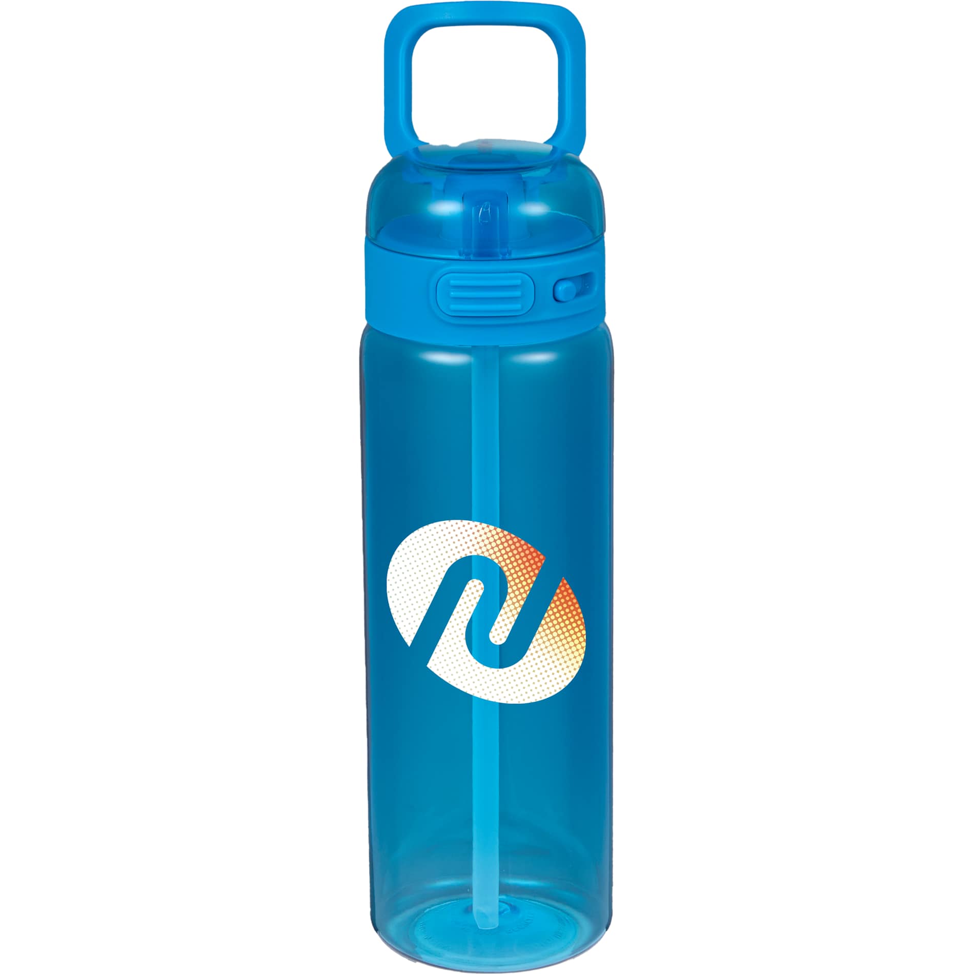 Front View of Blue Era Recycled Plastic Bottle 27oz
