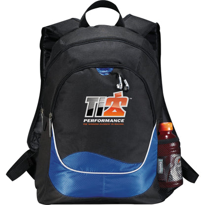 Front View of Blue Explorer Backpack