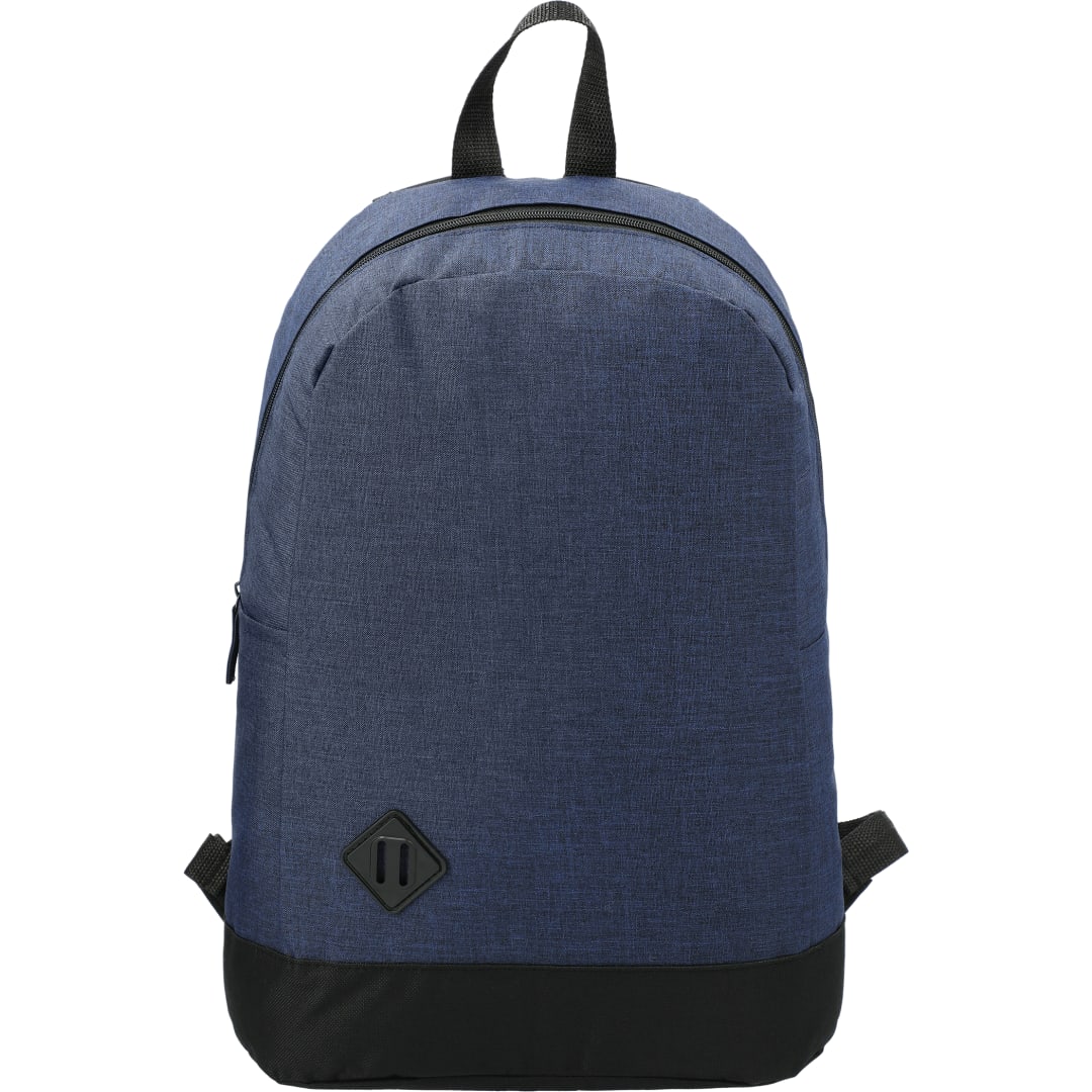 Front View of Blue Graphite Dome 15" Computer Backpack plain
