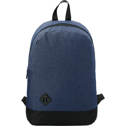 Front View of Blue Graphite Dome 15" Computer Backpack plain