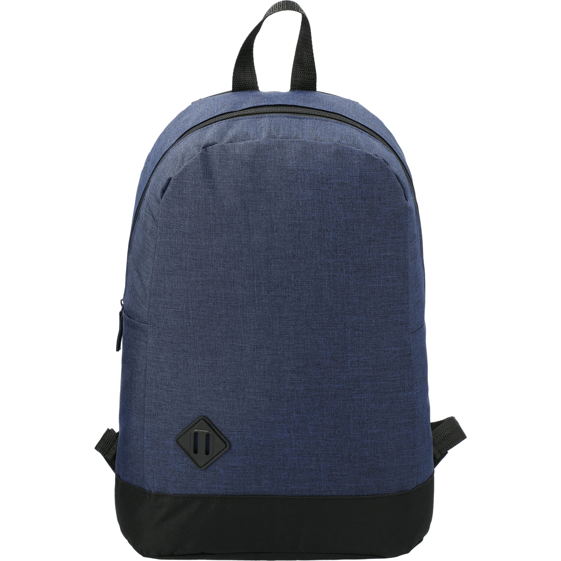 Front View of Blue Graphite Dome 15" Computer Backpack plain