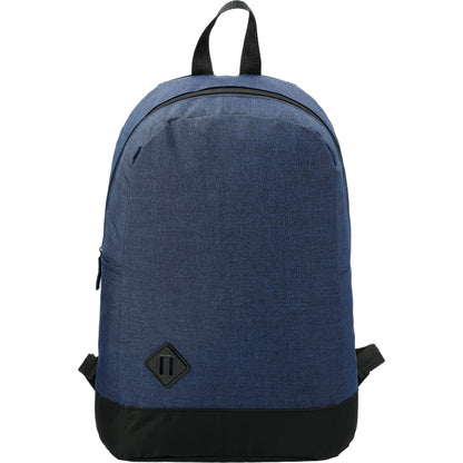 Front View of Blue Graphite Dome 15" Computer Backpack plain
